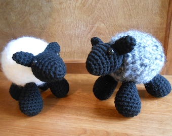 PATTERN Cute Little Sheep Crochet Pattern - DOWNLOADABLE