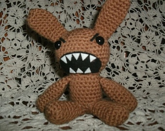 PATTERN Angry Bunny Crochet Pattern - DOWNLOADABLE