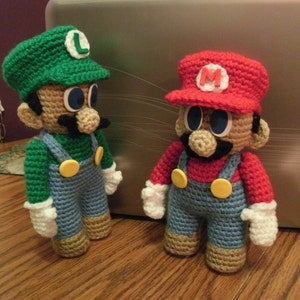 PATTERN Mario & Luigi Doll Combo Pattern Set - DOWNLOADABLE