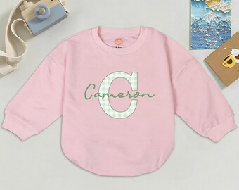 Pelele personalizado para bebé, body con monograma y nombre personalizado, conjunto para recién nacido, regalo minimalista.