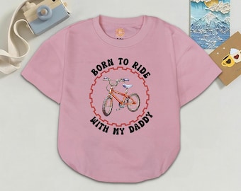 Pelele para bebé "Born to Ride", conjunto para papá ciclista, ropa para bebés