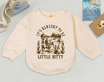 Pelele de bebé estilo vaquero: body de estilo western, conjunto para recién nacido, comodidad hecha a mano.