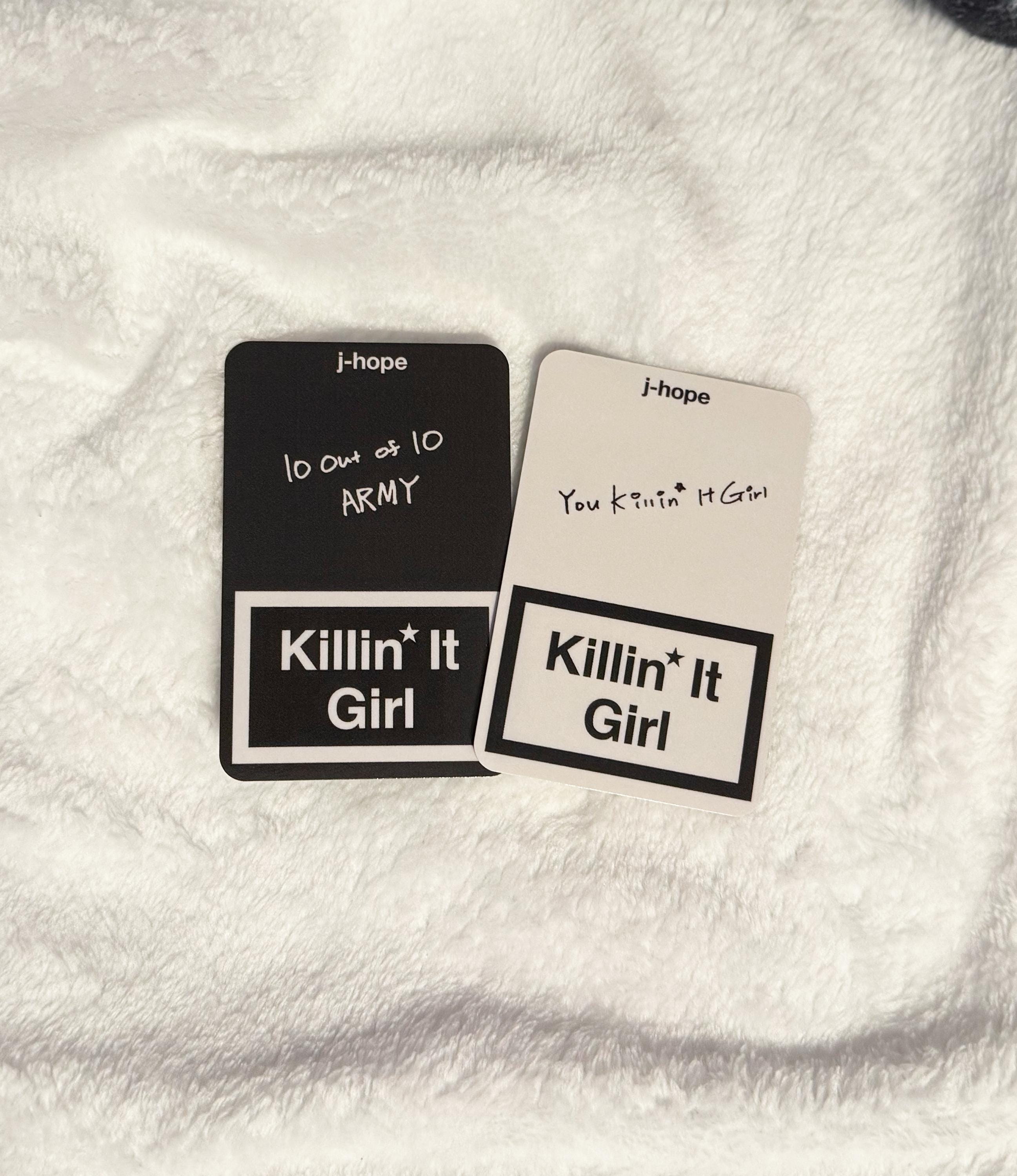 BTS J-hope Killin' It Girl Music Show Replica Photocards - Etsy