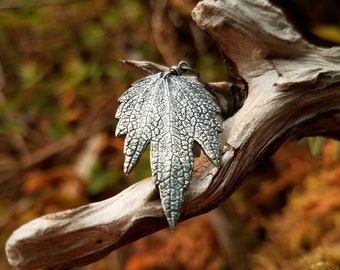 Leonurus cardiaca - Motherwort - Larger Leaf Pendant - Botanical Jewelry by Quintessential Arts