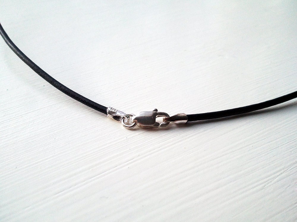 Black Waxed 24 inch Cord Necklace - Magnolia Mountain Jewelry