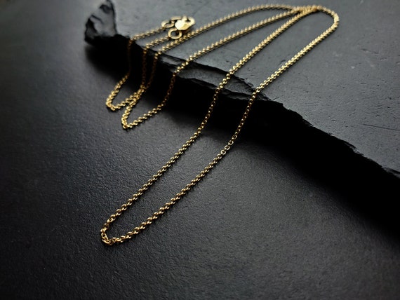 Fine gold chain 18 inch sale