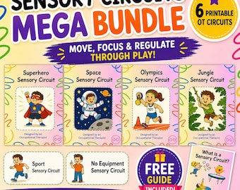 Sensory Circuits Mega Bundle (85+ Themed Activities)