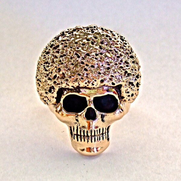 SUPER "G"  AFRO Skull Ring
