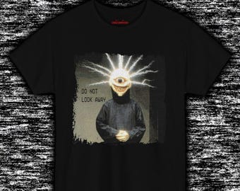 Creepy Analog Horror Shirt | Electric Eye Monster Graphic Tee