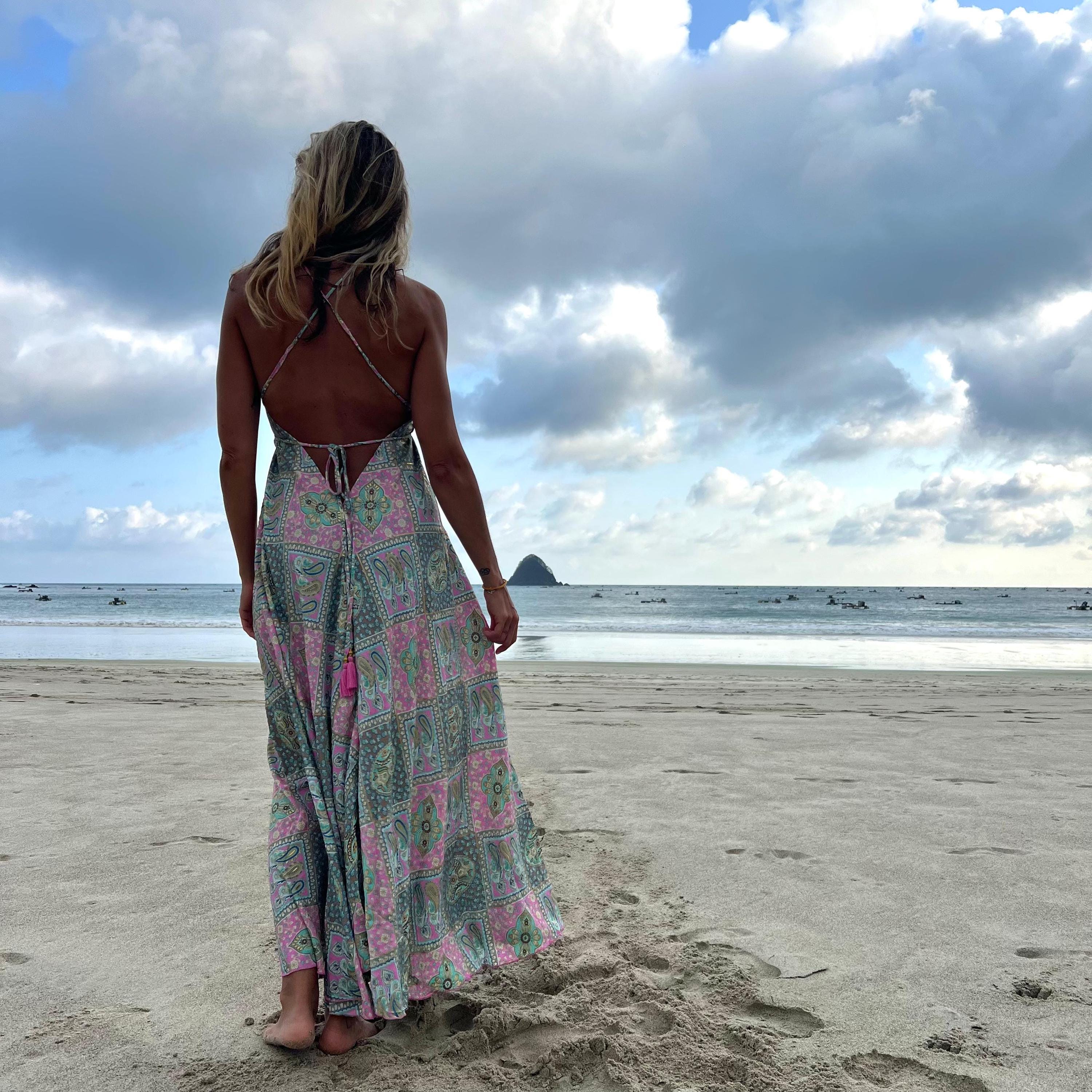 best hairstyles for backless dress Fine Beachwear, Swimsuit Cover Up, Beach Maxi Dress, Women, Best, Online RAW main image 1