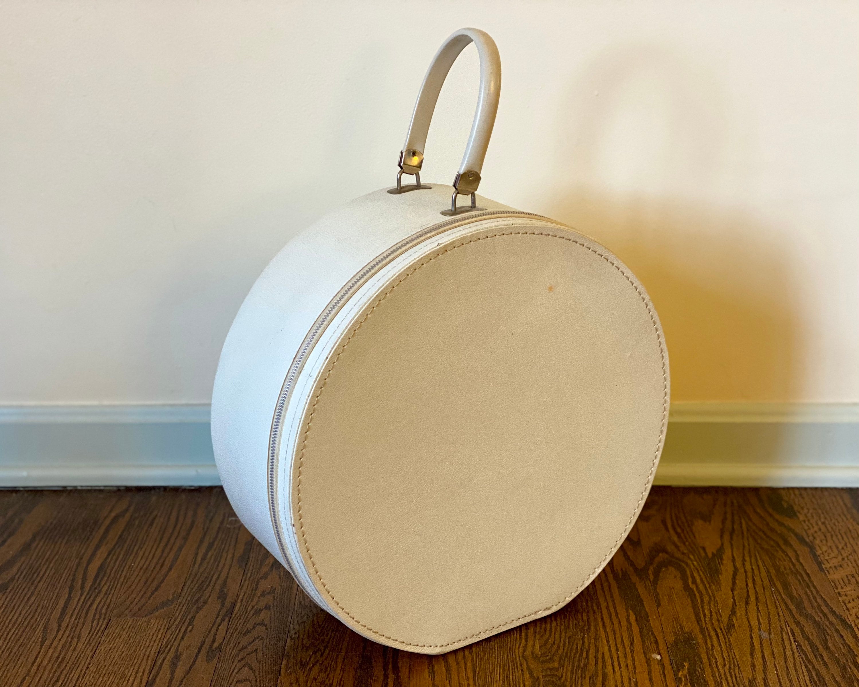 Vintage Hat Box With Zipper Vintage 