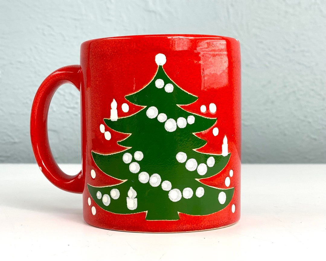 Chipped Vintage Christmas Tree Mug by Waechtersbach West Etsy
