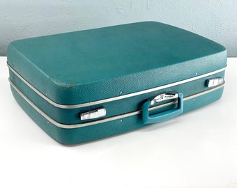 Vintage Blue Suitcase by Royal Traveller, Vintage Luggage
