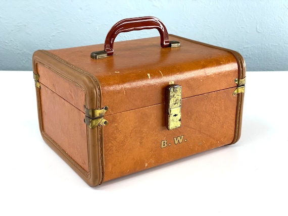 Louis Vuitton Large Vintage Vanity Train Case Makeup Cosmetic Chest 1980's