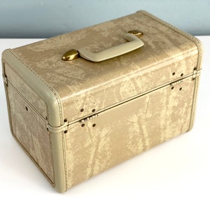 Vintage Samsonite Train Case Cream Marble Small Suitcase - Etsy