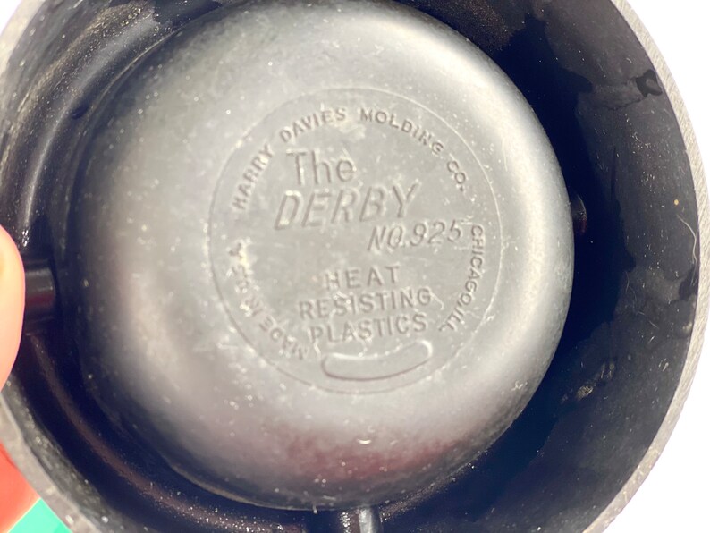 Rare Vintage Chicago The Derby Bakelite Ashtray, Vote for Hinky Dink McKenna, 1940s Chicago Politics, Harry Davies Molding Co image 9