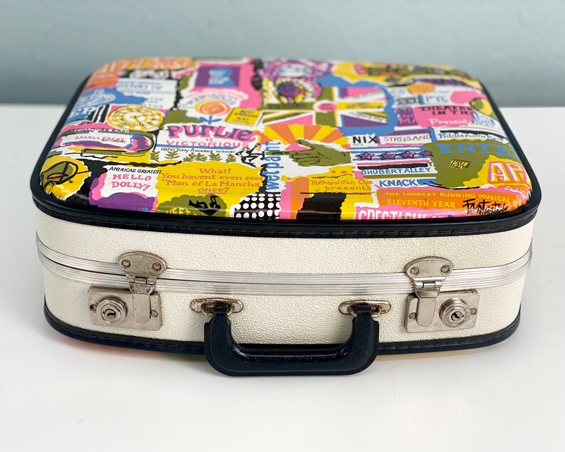 Vintage Broadway Suitcase New York City Vintage Suitcase Etsy