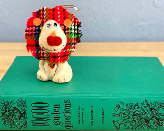 Vintage 1970s Christmas Lion Ornament