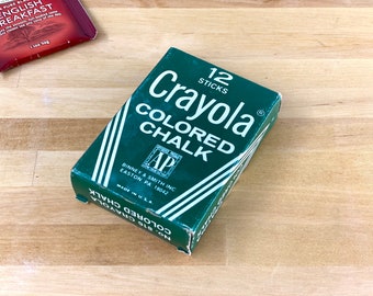 Vintage Crayola Color Chalk in Original Box