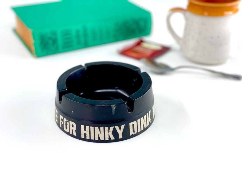 Rare Vintage Chicago The Derby Bakelite Ashtray, Vote for Hinky Dink McKenna, 1940s Chicago Politics, Harry Davies Molding Co image 2