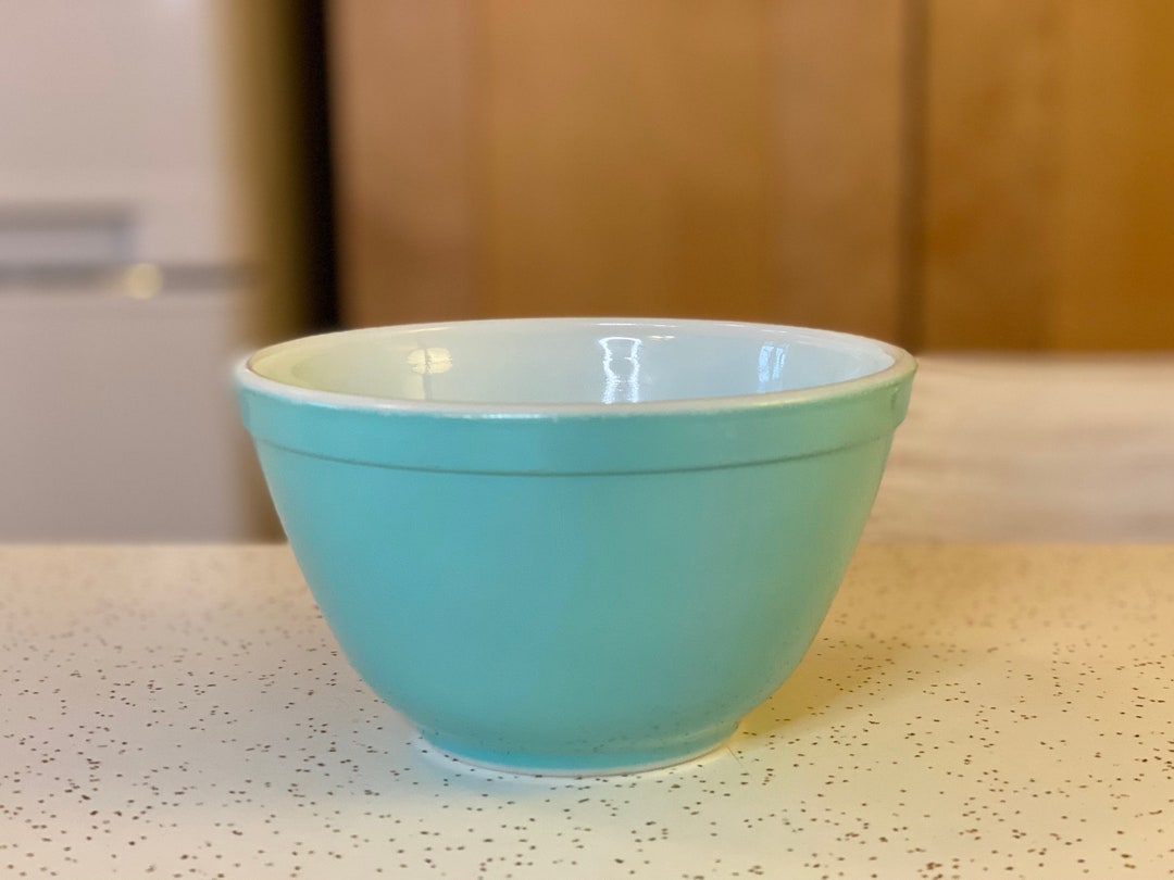 Pyrex Turquoise Mixing Bowl 401, Small Aqua Blue Pyrex Nesting Bowl Etsy