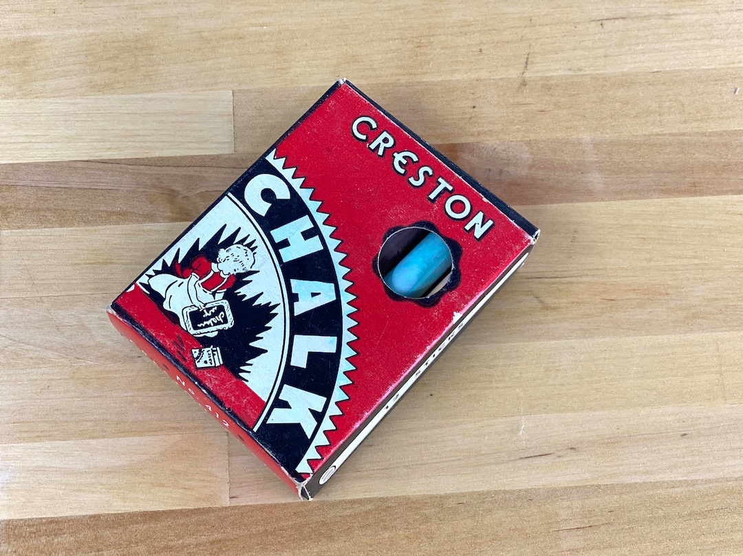 Antique 1930s / 1940s Creston Color Chalk in Original Box Etsy