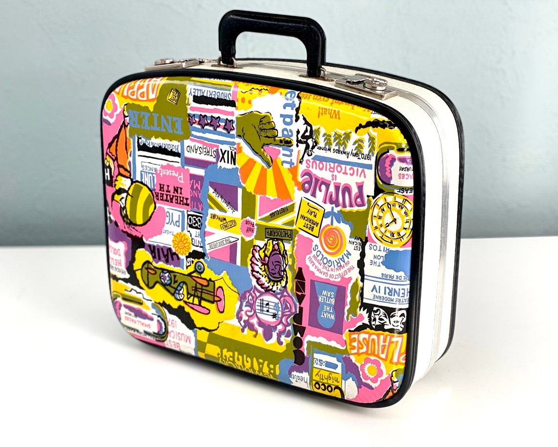 Vintage Broadway Suitcase New York City Vintage Suitcase Etsy