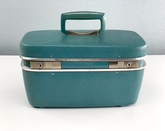 Vintage Samsonite Profile II Cosmetic Train Case Hard Shell With
