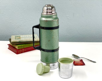 Vintage Aladdin Stanely Thermos Vacuum Sealed Thermal Bottle 32 oz, Vintage Picnic, Vintage Camping, Coffee Thermos