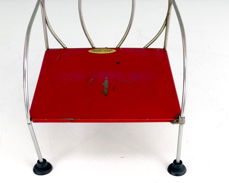 Vintage Jack and Jill Kiddie Chair Children Kids Seat Red Etsy
