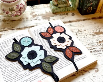 Bookmark - Booklover Gift - Teacher Gift - Reader Gift - Bookworm Gift - Bookclub Gift - Planner Band - Flower Bookmark - Bookmark set