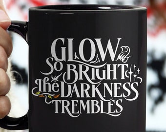 Spark of the Everflame Quote Mug, Kindred's Curse Saga, LICENSED Penn Cole book merch romantasy fan diem and luther corbois quote coffee cup