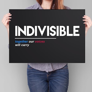 Protest Sign: Womens March PRINTABLE sign | womens rights sign, indivisible sign, anti trump sign, million woman march on washington sign