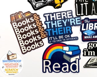 Bookish Reading Stickers Inspirational Reading Water Bottle - Temu