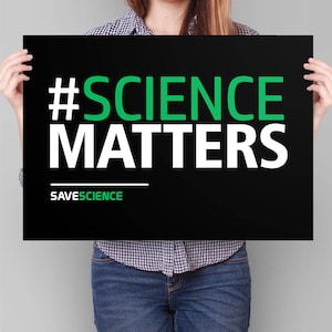Science Protest Sign, PRINTABLE Science March Download, March for Science Poster, science protest poster, climate march sign, earth day sign