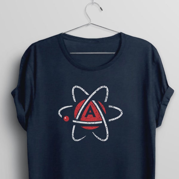 Atheist Shirt, atheist symbol shirt, anti religion shirt, atheism t shirt, atheist gift, science t-shirt, atheist tshirt, atheist, BootsTees