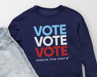 Vote Sweatshirt for Women or Men, Voting Hoodie, Political Sweater, Anti Trump Shirt, Vote Them Out Blue Wave T Shirt Election 2024 Sweater