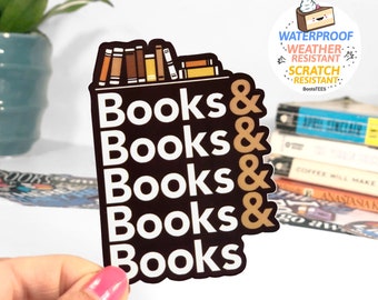 Literary Stickers for book lover, sticker for readers, cute reading sticker for water bottle laptop, funny book sticker, teacher sticker