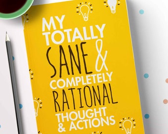Rolig present till kvinnor | Skämtpresentjournal, bästa vän-skämtpresent till tonåring, anteckningsbok med linjerade sidor, 6x9 mjuk pärm humorplanerare eller dagbok
