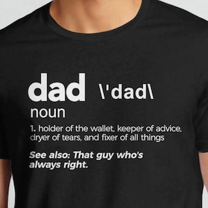 Personalized Dad Gift, Dad Definition Shirt, dad tshirt, custom dad gift from kids, new dad to be t shirt, funny dad tee shirt, BootsTees