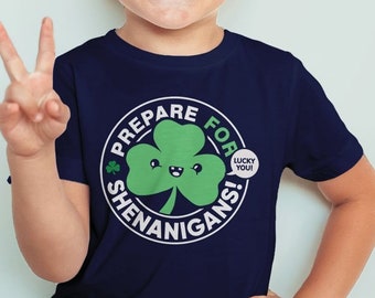 Kids St Patricks Day Shirt | Boy or Girl St Pattys Day Tee, Baby or Toddler Saint Patrick's Day Tshirt, Lucky Irish Kids T Shirt or Bodysuit
