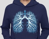 Graphic Hoodie, Music Gift for Musician, Novelty Gift for Music Lover Shirt, Graphic Sweatshirt, Musician Gift Hoody, Cool Hoodie Lungs