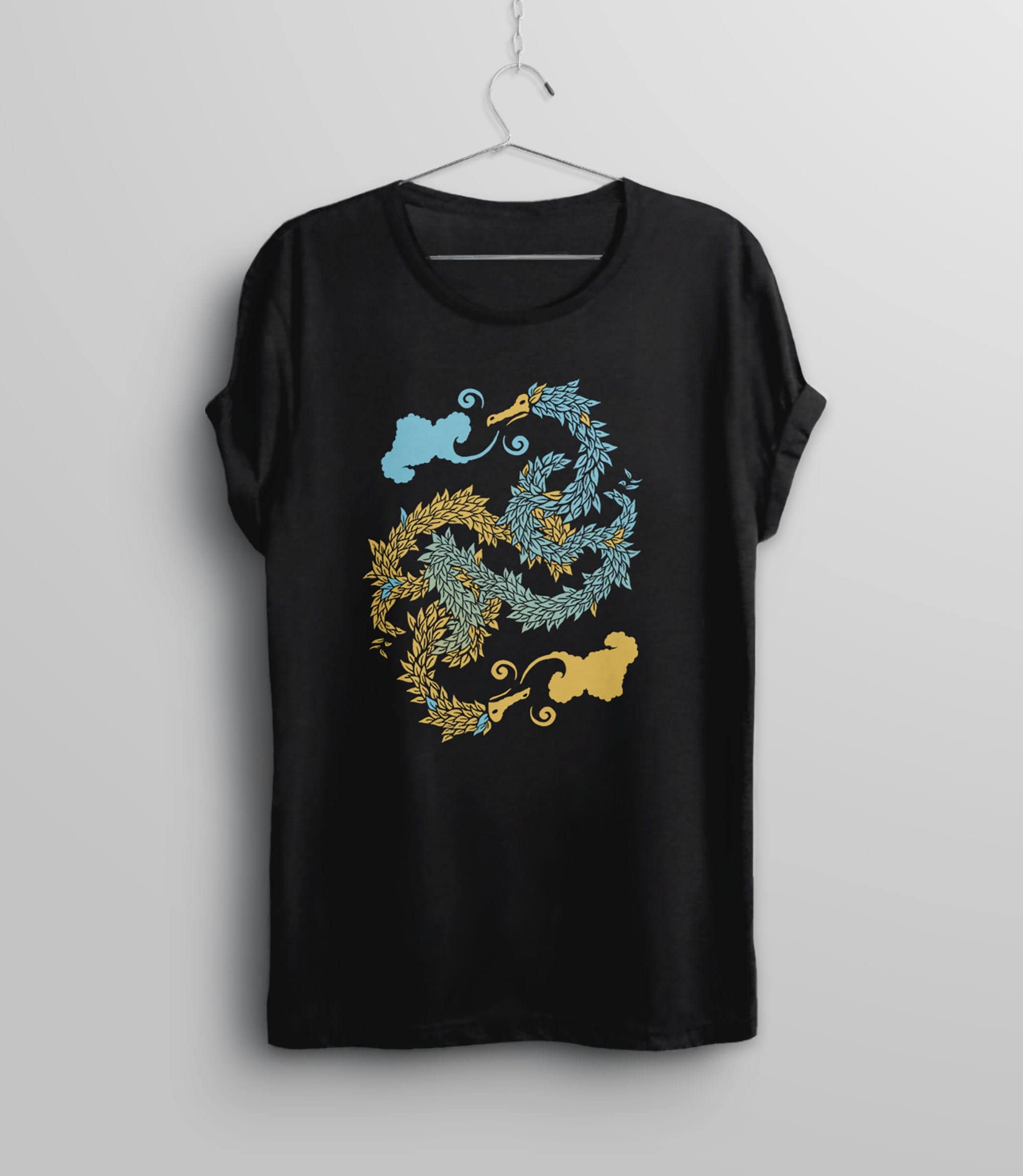 Identificere træt Algebra Chinese Dragon Shirt Yin Yang Shirt for Women Men Kids Asian - Etsy