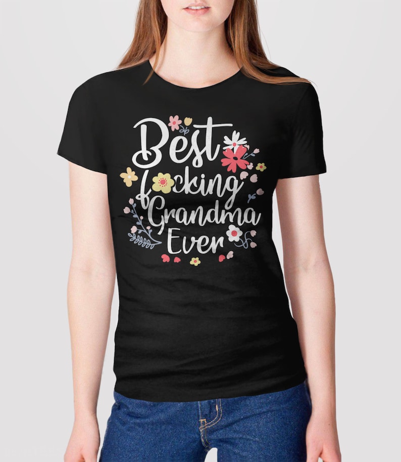 Funny Grandma Shirt Best Grandma Ever Tshirt for Etsy