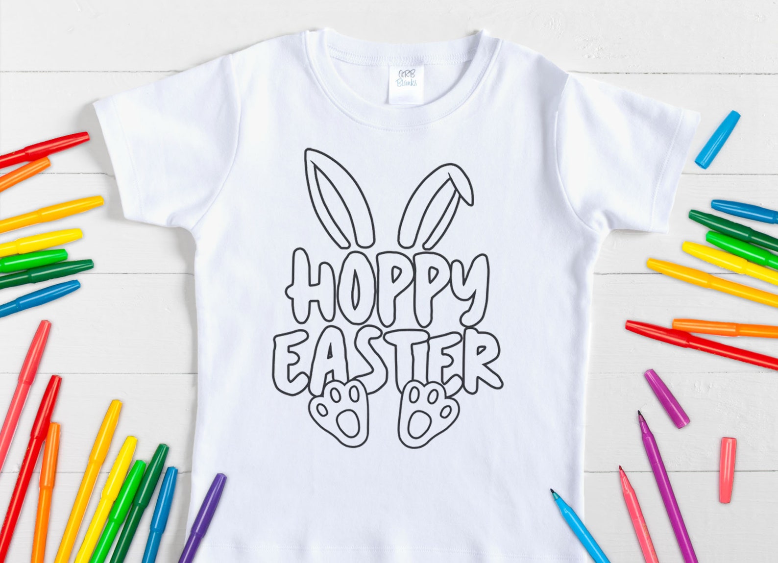 Easter Coloring Shirt for Kids Easter Gift Idea for kids Etsy