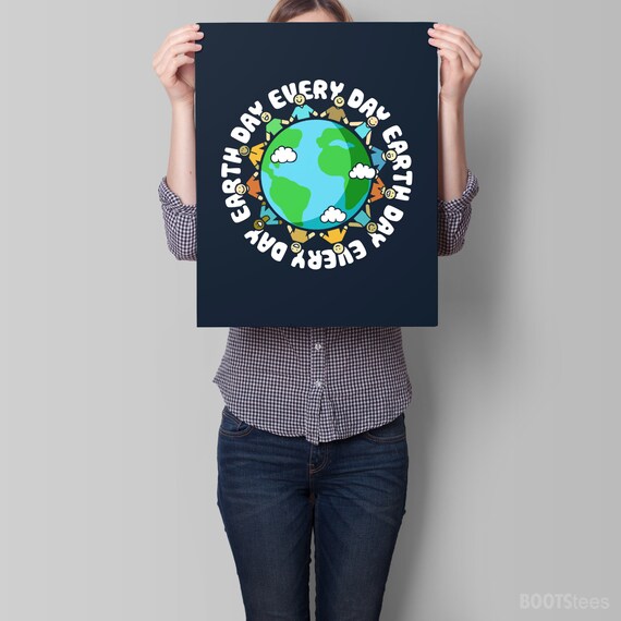 Cute Earth Day Art Classroom Decor Earth Day Poster Etsy