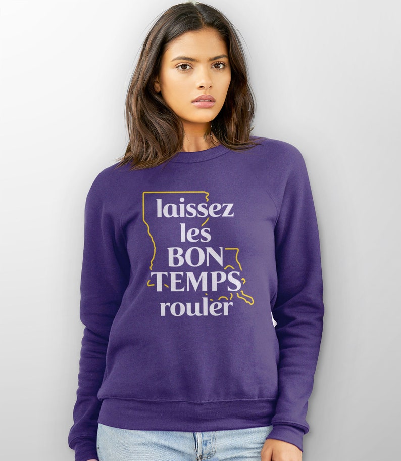 mardi gras sweater with pearls