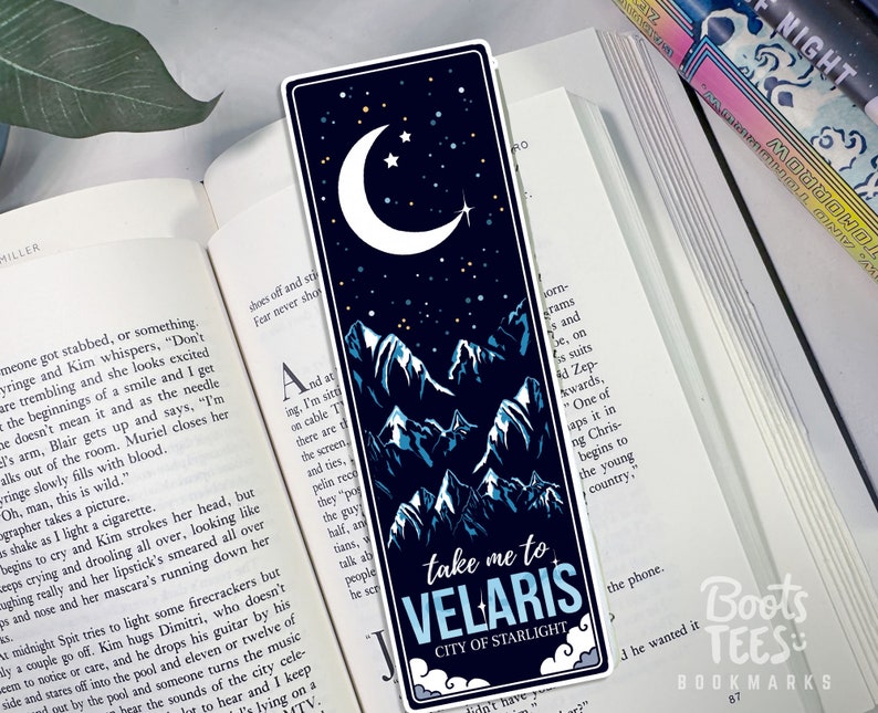 ACOTAR Bookmark Set, SJM Merch for Romantasy Lovers, Velaris Page Marker, Funny Tamlin Quote, Bookish Gift for Women Readers, Feyre Tattoo immagine 4