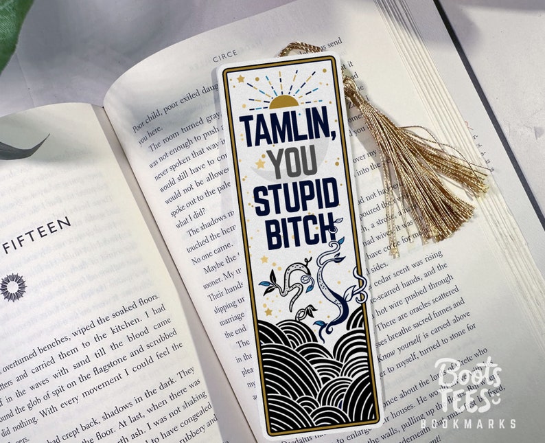 ACOTAR Bookmark Set, SJM Merch for Romantasy Lovers, Velaris Page Marker, Funny Tamlin Quote, Bookish Gift for Women Readers, Feyre Tattoo immagine 3