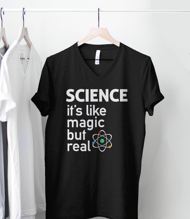 Funny Science Shirt for women men kids, nerdy scientist gift for science teacher tshirt, liberal tee, It's Like Magic But Real, BootsTees 画像 7